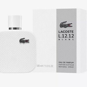 New Lacoste Blanc L.12.12 EDP Cologne for Men 3.3 Fl. O.z